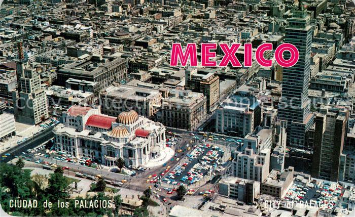 Mexico City D.F. Centro de la ciudad de los palacios vista aérea