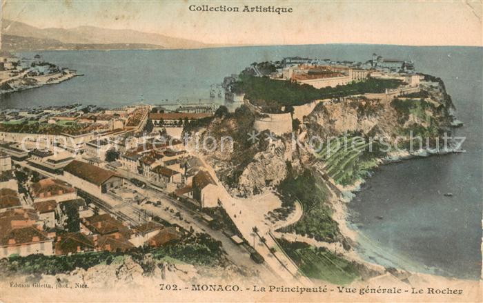 Monaco Vue Generale Rocher de la Principauté
