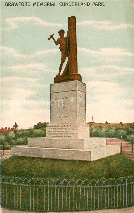 Sunderland  UK Grawford Memorial Sunderland Park Monument
