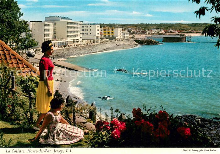 Havre-des-Pas Jersey UK La Collette Kuestenpanorama Strand