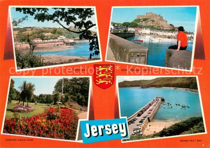 Jersey Kanalinsel Rozel Bay Mont Orgueil Castle Howard Davis Park Bonne Nuit Bay