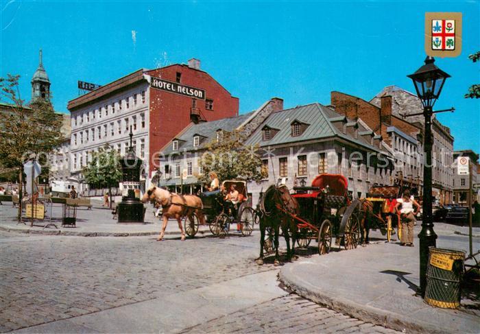 Montreal Quebec Vieux Montréal Pferdedroschken