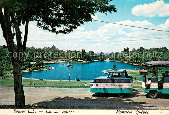 Montreal Quebec Beaver Lake Lac des castors Touristenbahn