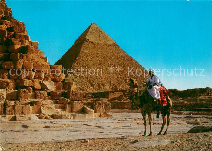 Giza Gizeh Egypt Pyramide de Khephren Kamelreiter