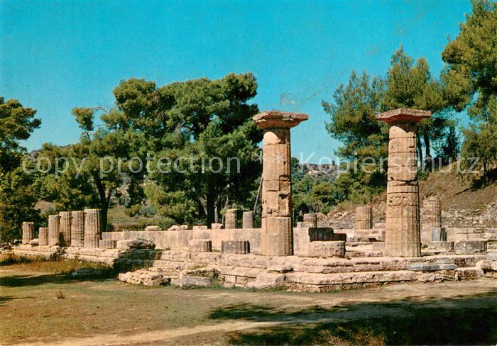 Olympia  Olimpia Greece Heratempel Antike Staette