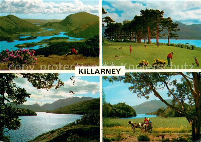 Killarney  Kerry Ireland Landschaftspanorama Golfplatz