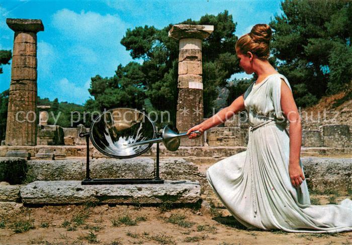 Olympia  Olimpia Greece Anzuenden der Olympischen Flamme
