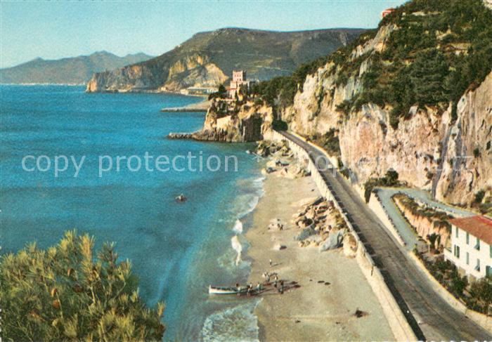 Finale Ligure IT Via Aurelia e Castello Riviera delle Palme