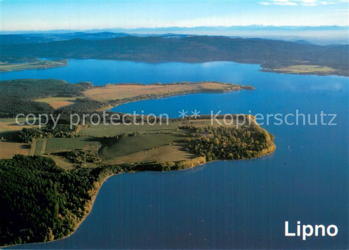Lipno CZ Radslav a Dolni Vltavice v pozadi Alpy