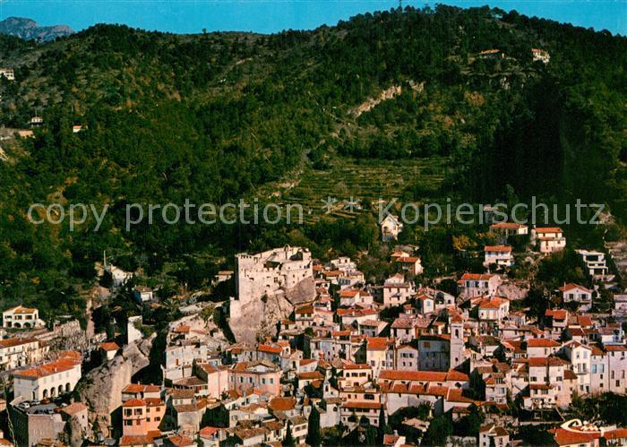 Roquebrune 06 Alpes-Maritimes Vieux village et le Chateau vue aérienne