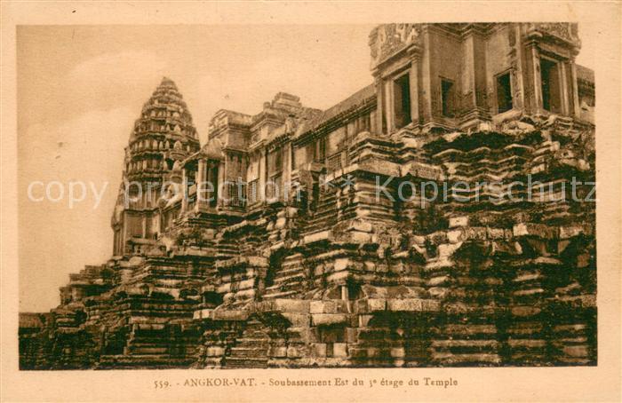 Angkor-Vat-Wat Kambodscha Soubassement Est du 1e etage du Temple
