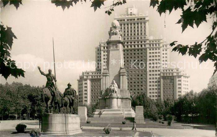 Madrid Spain Plaza de Espana Monumento a Cervantes