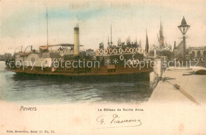 Anvers Antwerpen Le Bateau de Sainte Anne