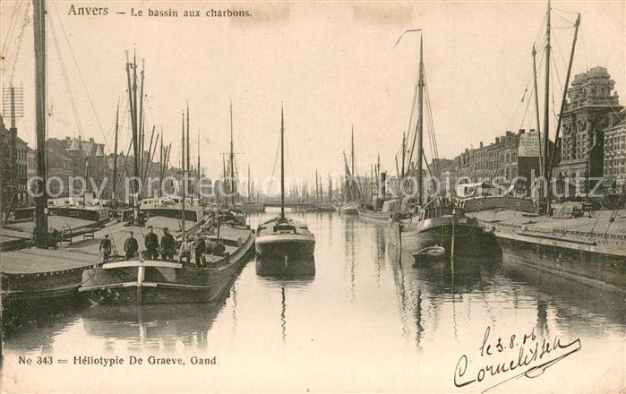 Anvers Antwerpen Le bassin aux charbons