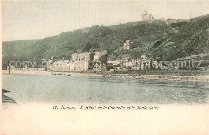Namur sur Meuse Hotel de la Citadelle et le Funiculaire