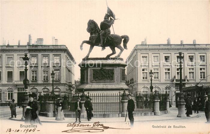 Bruxelles Bruessel Godefroid de Bouillon