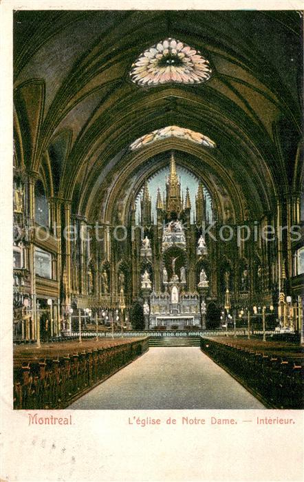 Montreal Quebec Eglise de Notre Dame Interieur