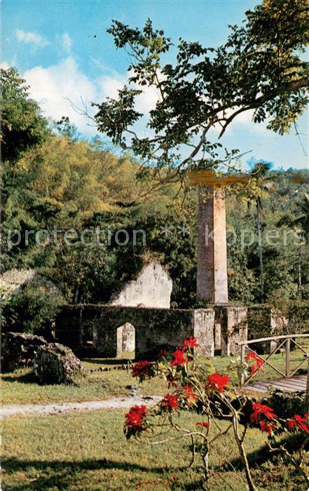 Trois-Ilets Martinique Domaine de la Pagerie Ruines de la Purg