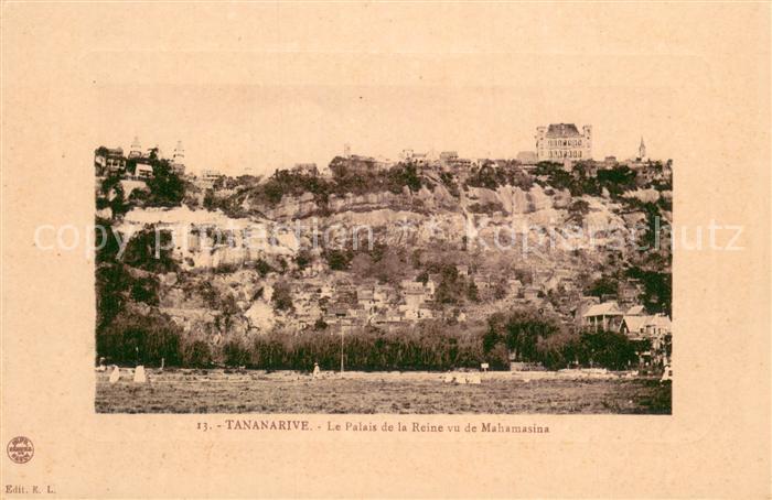 Tananarive Antananarivo Madagaskar Le Palais de la Reine vu de Mahamasina