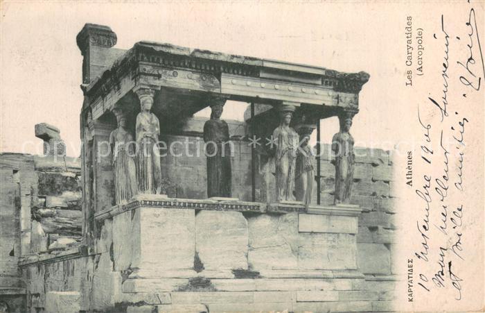 Athenes Athen Les Caryatides Acropole