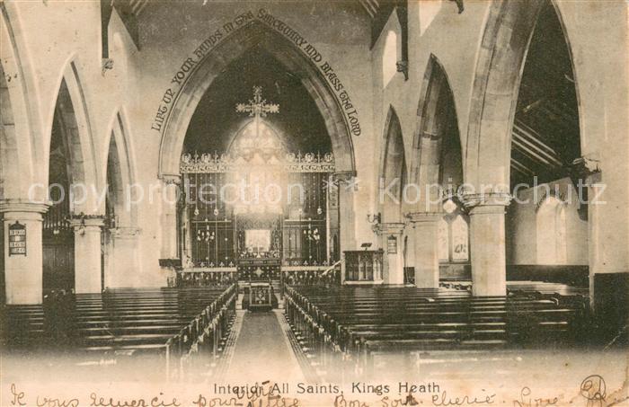 Kings Heath Birmingham  UK Interieur All Saints