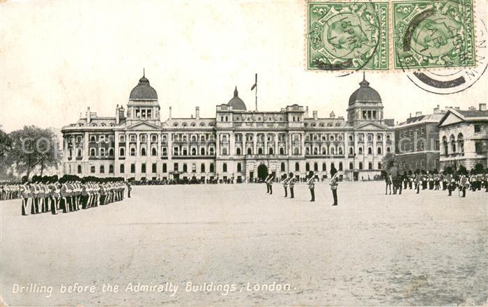 London  UK Drilling before the Admiralty Buildings