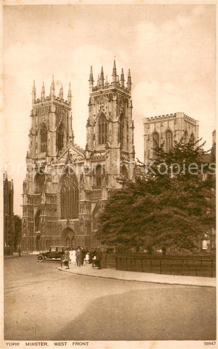 York  UK Minster West Front