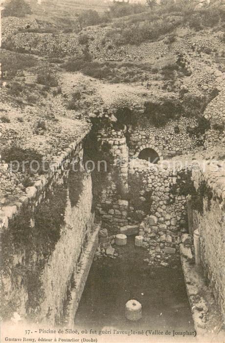 Josaphat Israel Piscine de Siloe ou fut gueri l’aveugle ne