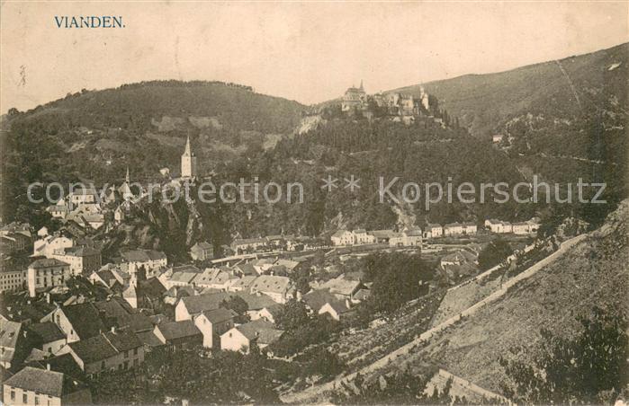 Vianden Luxembourg Fliegeraufnahme