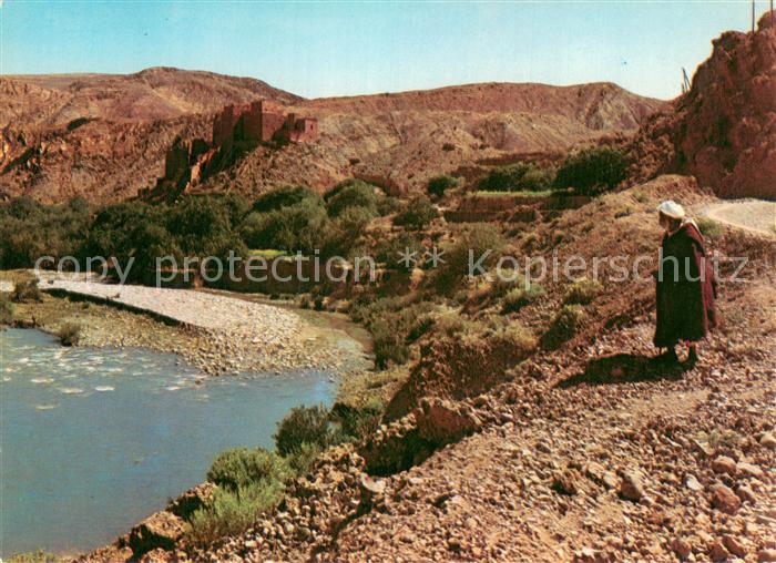 M Semrir Maroc Kasbah sur la route de M Semrir