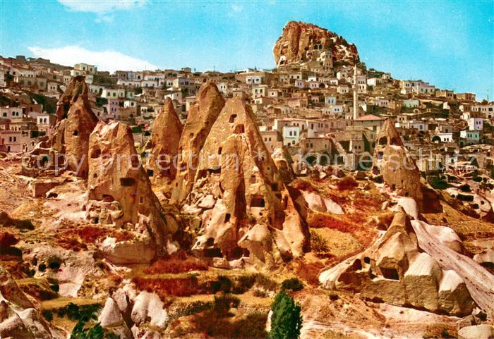 Nevsehir Turkey The typical Turkish village of Uc Hisar fonded between the first