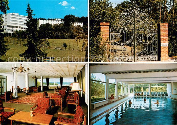 Bad Kissingen Deegenberg Sanatorium Eingangstor Foyer Hallenbad