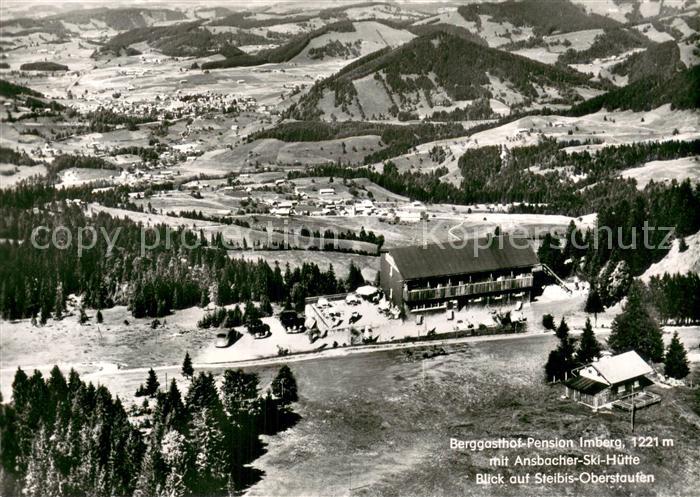 Steibis Oberstaufen Berggasthof Pension Imberg mit Ansbacher Skihuette Fliegerau