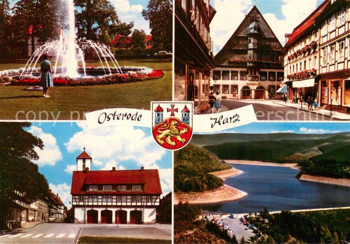 Osterode Harz Park Fontaene Ortspartien Talsperre