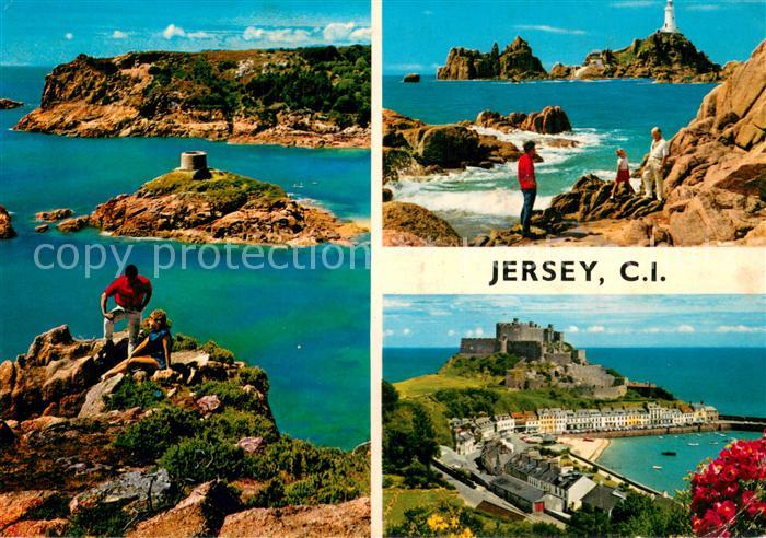 Jersey  UK Panorama Mont Ourgueil Castle