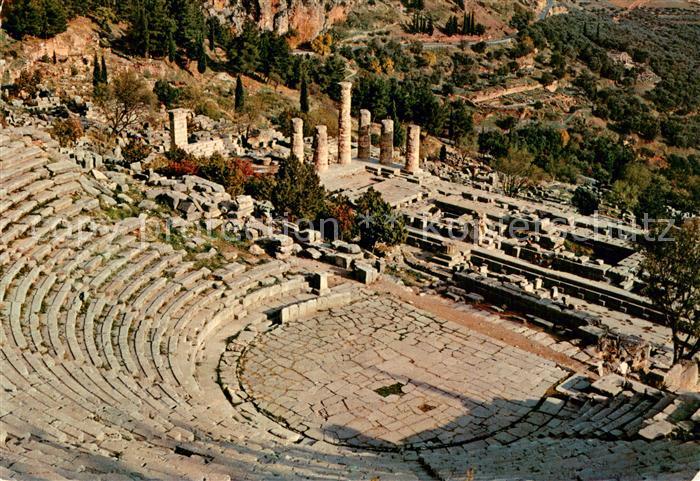 Delphi Delfi Greece Theater und Apollotempel