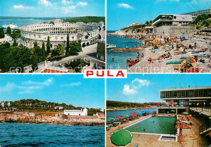 Pula Pola Croatia Amphitheater Strandpartien Schwimmbad