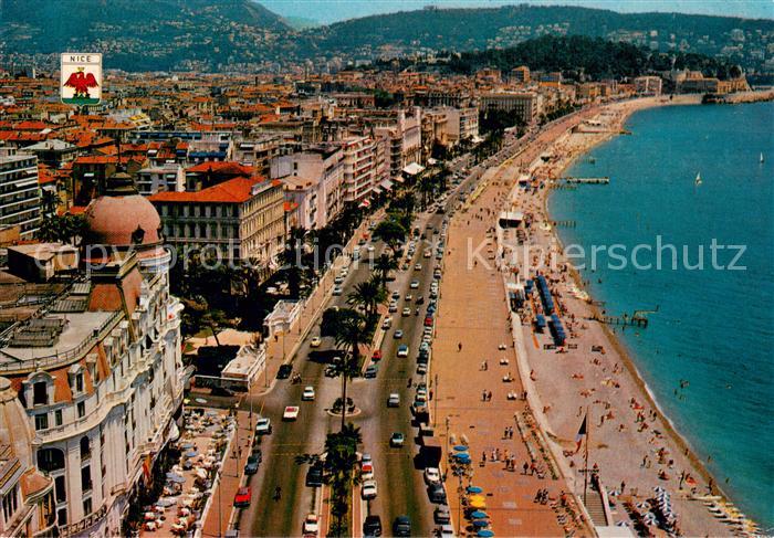 Nice  06 Nizza Vue aerienne de la Promenade des Anglais