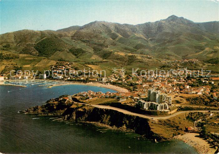 Banyuls-sur-Mer Vue aerienne de la ville