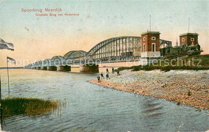 Moerdijk NL Grootste Brug van Nederland Eisenbahn