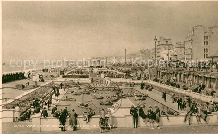 Brighton  East Sussex UK Boating Pool and Gardens