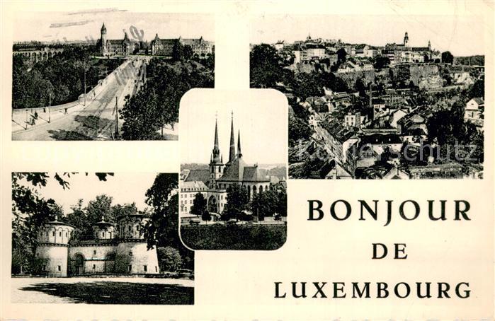 Luxembourg  Luxemburg Stadtansichten Kirche Bruecke