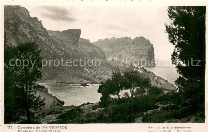 Formentor Islas Baleares ES Carretera de Formentor Kuestenstrasse Kuestenpanoram