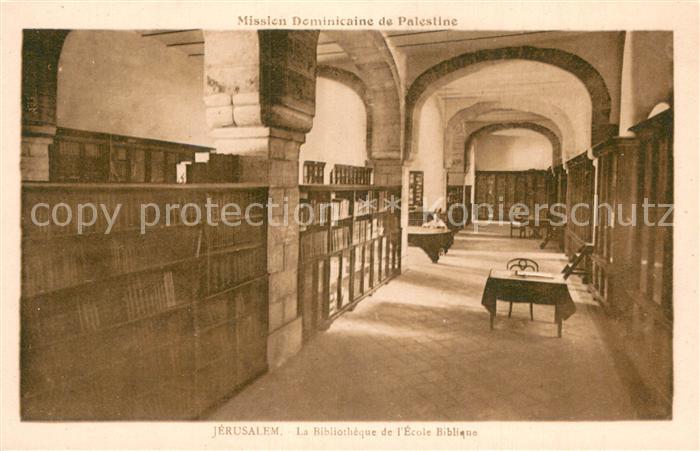 Jerusalem Yerushalayim Bibliothèque Ecole Biblique Mission Dominicaine de Palest
