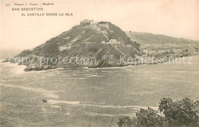 San Sebastian  Pais Vasco ES Castillo desde la isla