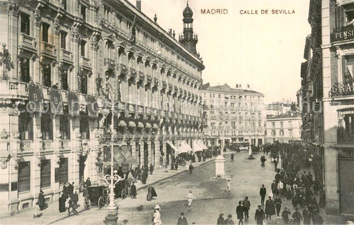 Madrid Spain Calle de Sevllla