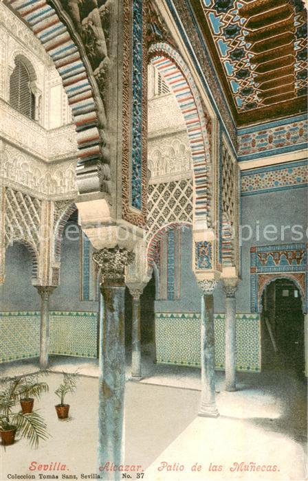 Sevilla Andalucia ES Alcazar Patio de las Muencas