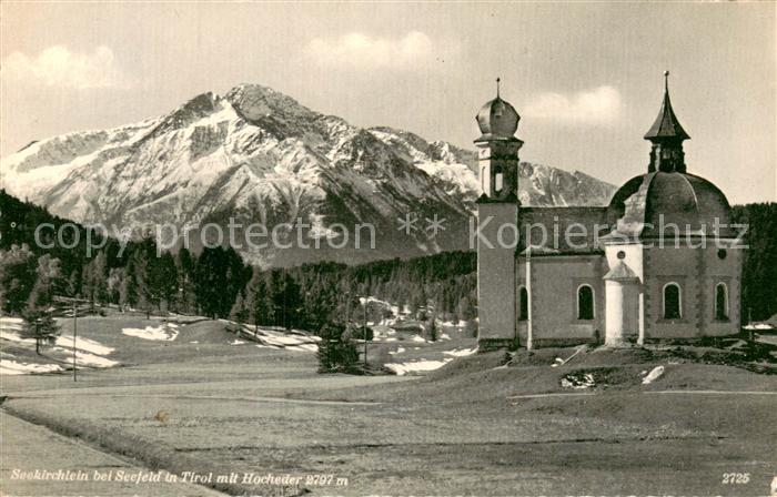 Seefeld Tirol Seekirchlein mit Hocheder