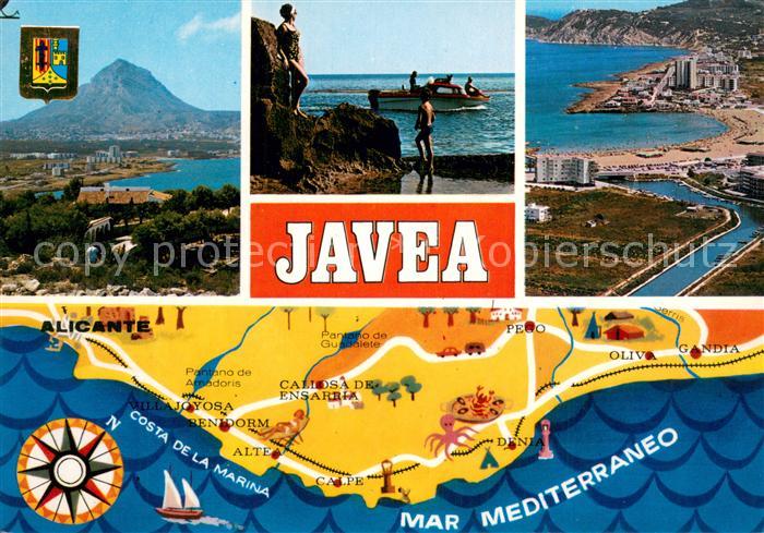 Javea Costa Blanca ES Teilansichten Fliegeraufnahme