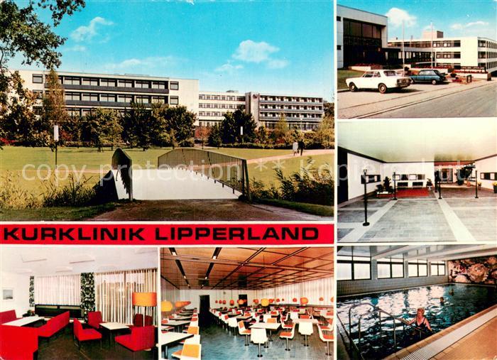 Bad Salzuflen Kurklinik Lipperland Teilansichten Speisesaal Hallenbad